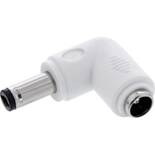 Adaptor alimentare DC 5.5x2.1mm T-M unghi Alb, InLine IL26899E