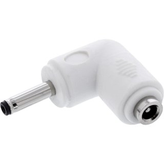 Adaptor alimentare DC 3.5x1.35mm T-M unghi Alb, InLine IL26899G