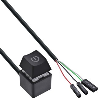 Buton extern de pornire pentru PC 2m, InLine IL59910B