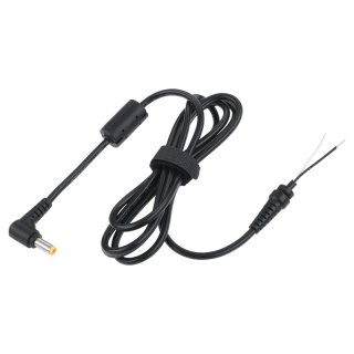 Cablu alimentare DC unghi 5.5x2.5mm la fire deschise 1.5m, KOM0262