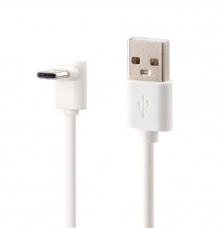 Cablu USB-A 3.2 la USB type C drept/unghi sus/jos T-T 3m Alb, ku31cze3w