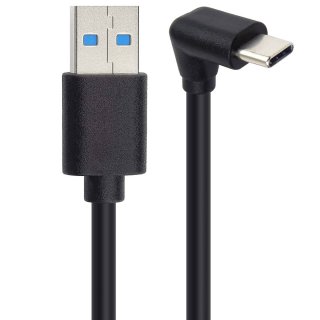 Cablu USB-A 3.2 la USB type C drept/unghi 0.5m, ku31cze05bk