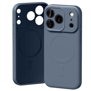 Husa pentru iPhone 17 Pro/iPhone 18 Pro compatibil MagSafe Sierra blue, Mercury Semi-Silicon