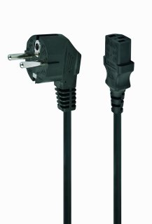 Cablu alimentare Schuko la C13 3m Negru, Gembird PC-186-075-3M