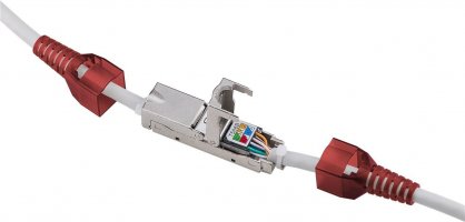 Cupla slim RJ45 Cat.6 STP toolfree, srjbox-03