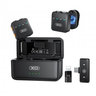 Set 2 buc microfon Type-C/Lightning AI Noice-cancelling, XO MC15