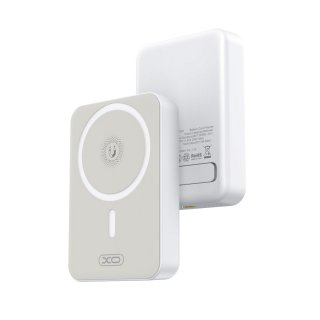 Power Bank 10000 mAh 20W MagSafe + bracket Alb, XO PR231