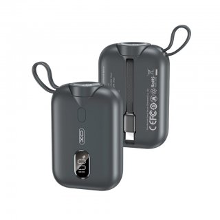 Power bank 10000 mAh 20W + Wireless watch charger Negru, XO PR260