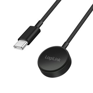 Cablu de incarcare USB type C pentru Smartwatch Galaxy Watch 3-8/Active 1/2/Ultra 1m Negru, Logilink PA0381